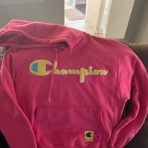 Champion Reverse Weave Embroidered Hoodie Pullover Sweatshirt